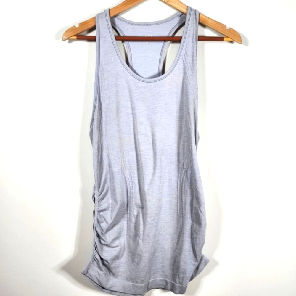 Athleta Heathered Light Lavender Speedlight Texture Tank Size Small